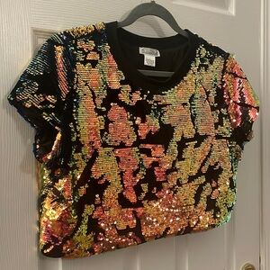 Sequins Crop Top iHeartRaves